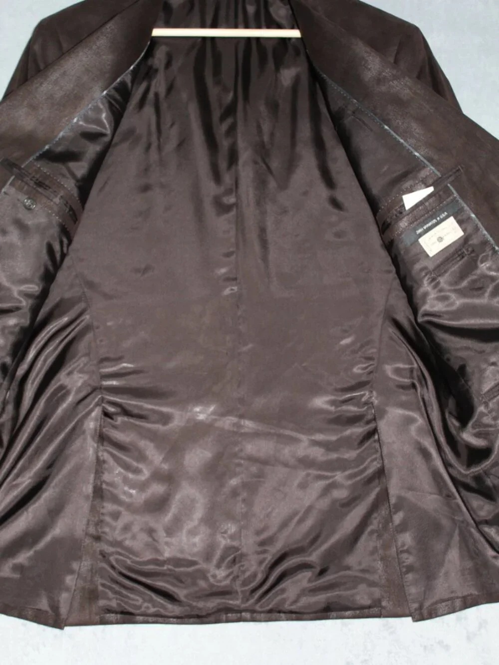 John Varvatos USA Men’s 42R Brown Coated Textured Blazer Sport Coat Canada